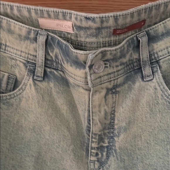 Anthropologie Pilco Straight Leg Jeans in Blue and Brown ocean wash - Picture 5 of 8